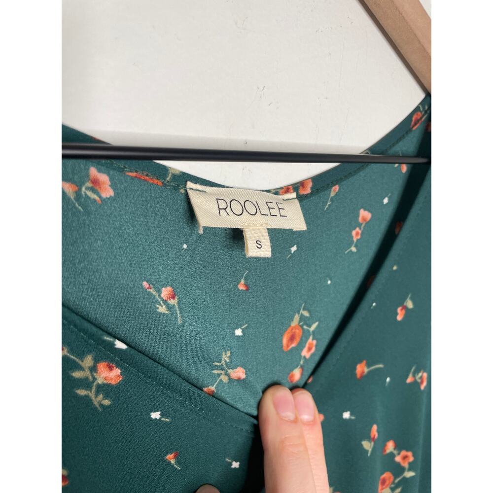 Roolee Teal Floral Maxi Dress - Picture 5 of 9